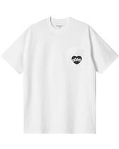 Carhartt S/S Amour Pocket T-Shirt - Weiß
