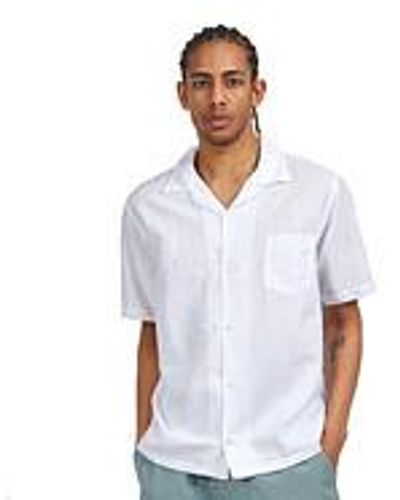 COLORFUL STANDARD Linen Short Sleeved Shirt - Weiß