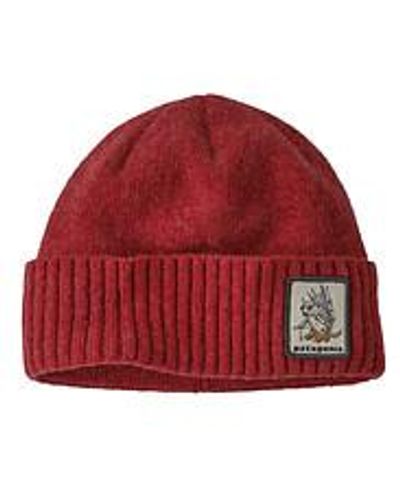 Patagonia Brodeo Beanie - Rot