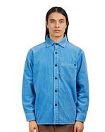 Edwin Ander Shirt LS - Blau