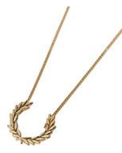 Fred Perry Laurel Wreath Necklace (Made in England) - Blau