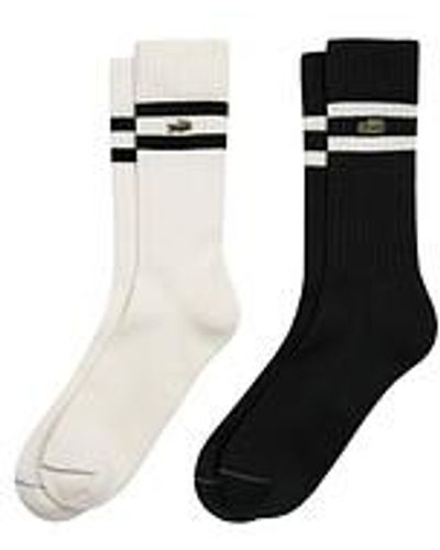 Lacoste 2 Stripes Socks - Schwarz