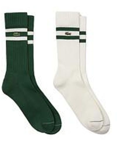 Lacoste 2 Stripes Socks - Grün