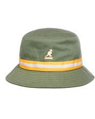 Kangol Stripe Lahinch Bucket Hat - Grün