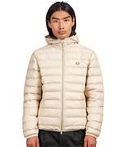Fred Perry Hooded Insulated Jacket - Natur