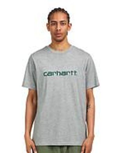 Carhartt S/S Script T-Shirt - Grau