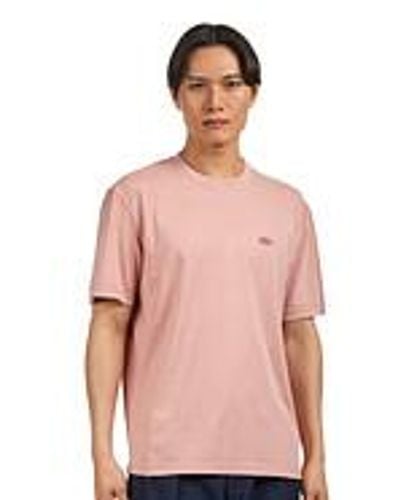 Lacoste Classic Fit Natural Dyed Jersey T-Shirt - Pink