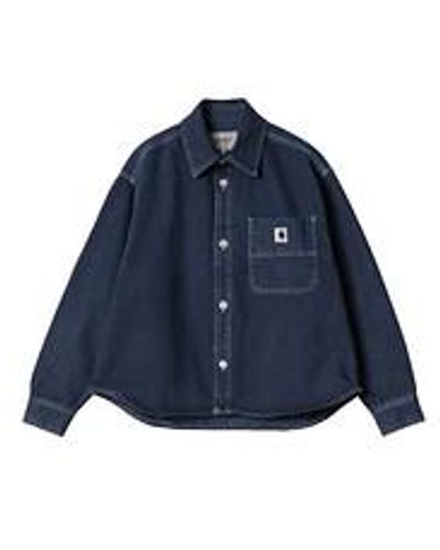 Carhartt W' Georgia Shirt Jac "Smithfield" Color Denim, 13.5 oz - Blau