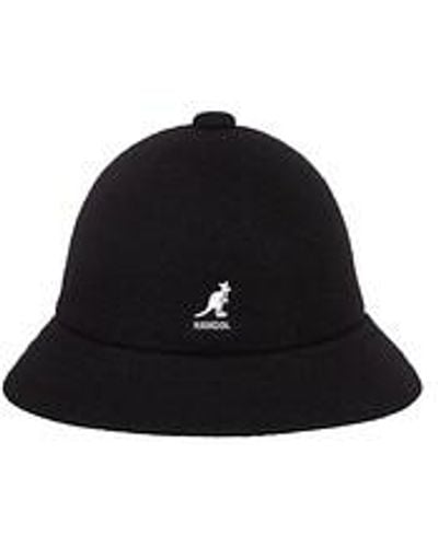 Kangol Wool Casual Bucket Hat - Schwarz
