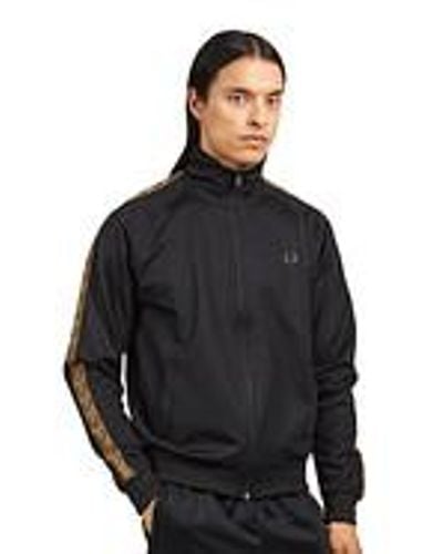 Fred Perry Contrast Tape Track Jacket - Schwarz