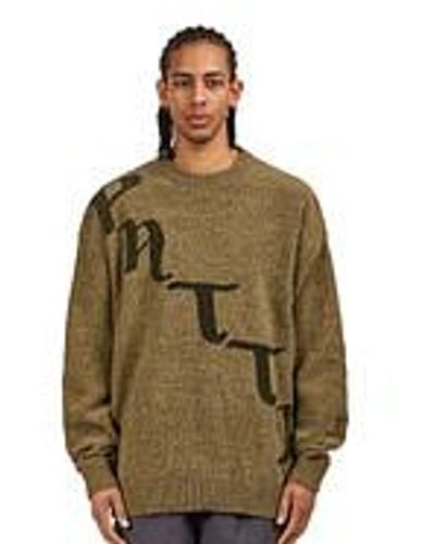 PATTA Chenille Knitted Sweater - Grün