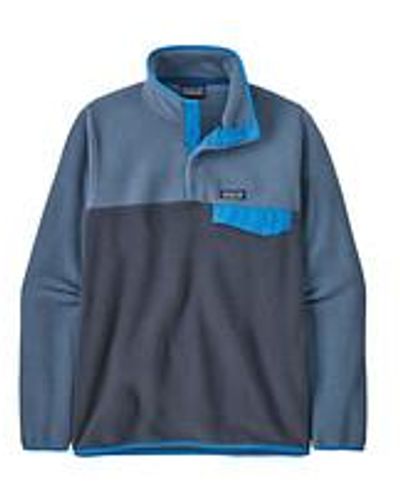 Patagonia Lightweight Synchilla Snap-T Pullover - Blau