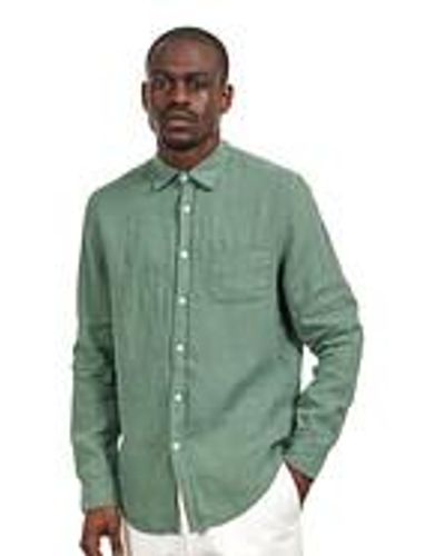 Portuguese Flannel Linen Shirt - Grün