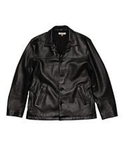 Nudie Jeans Ferry Leather Jacket - Schwarz