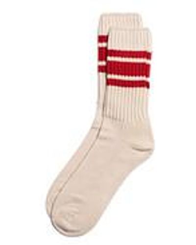 Nudie Jeans Men Vintage Sport Socks - Rot