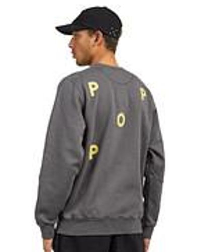 Pop Trading Co. Logo Crewneck Sweat - Grau