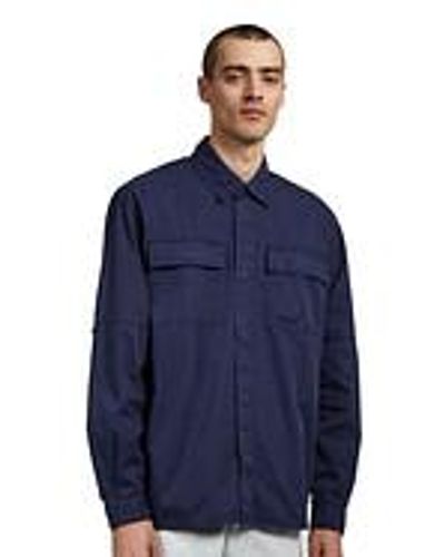 Edwin Ability Shirt LS - Blau