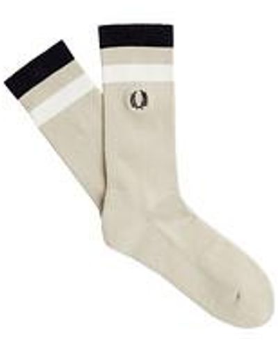 Fred Perry Bold Tipped Towelling Sock - Mettallic