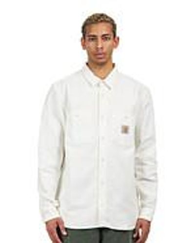 Carhartt L/S Clink Shirt - Weiß