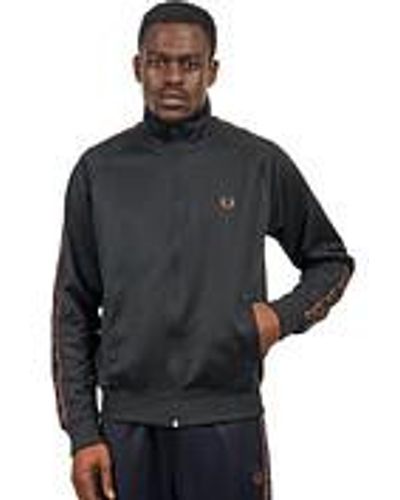Fred Perry Contrast Tape Track Jacket - Schwarz
