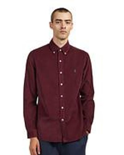 Polo Ralph Lauren Corduroy Long Sleeve Sport Shirt - Rot
