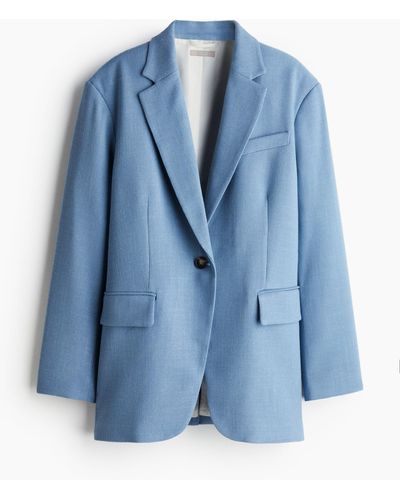 H&M Oversized Blazer - Blauw