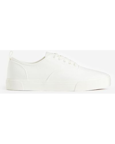 H&M Sneaker aus Canvas - Weiß