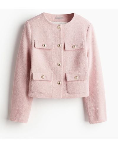 H&M Jacke aus Strukturstoff - Pink