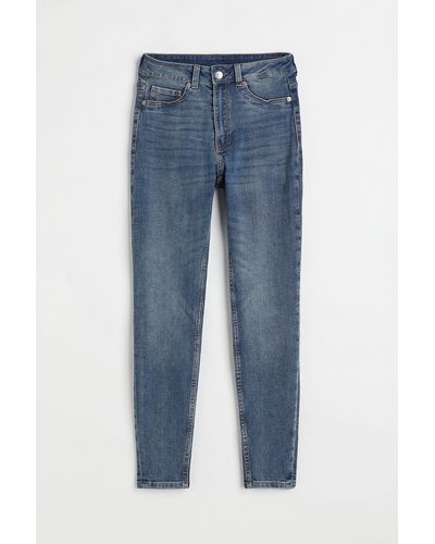 H&M Skinny High Jeans - Blau