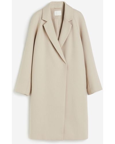 H&M Manteau midi à fermeture croisée - Neutre