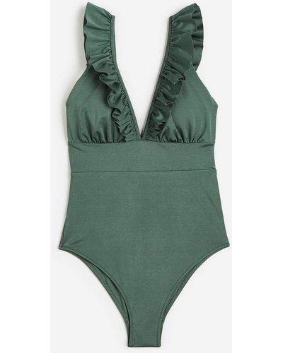 H&M Maillot de bain paddé - Vert