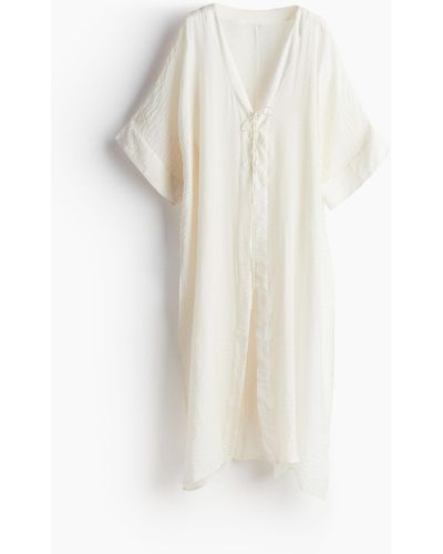 H&M Kaftan beach dress - Weiß