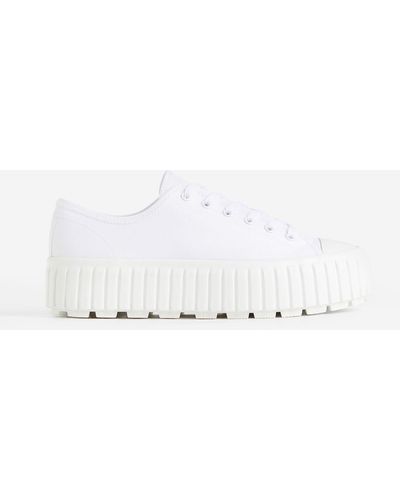 H&M Chunky Sneaker mit Plateau - Weiß