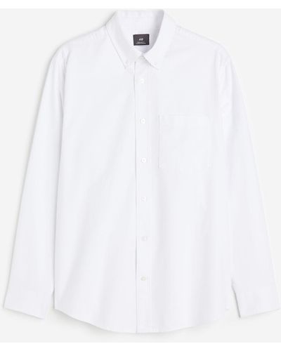 H&M Oxfordhemd Regular Fit - Weiß