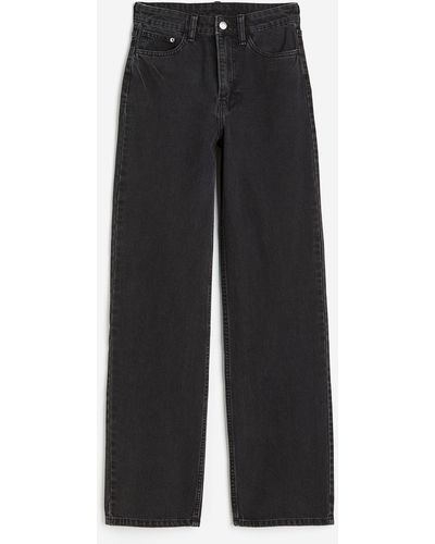 H&M Wide Ultra High Jeans - Zwart