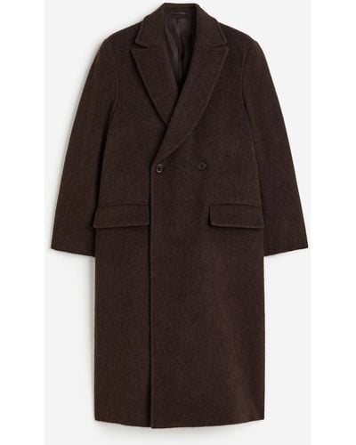 H&M Zweireihiger Mantel aus Wollmix - Braun