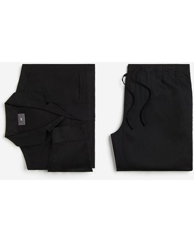 H&M Pyjama en lyocell - Noir