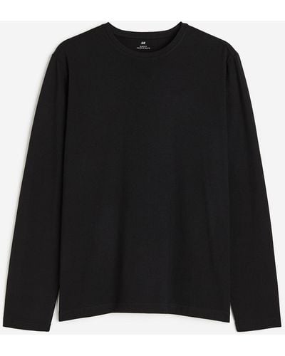 H&M Tricot Shirt - Zwart
