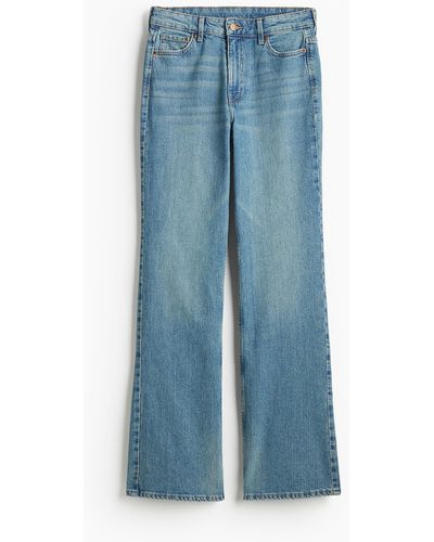 H&M Bootcut High Jeans - Bleu