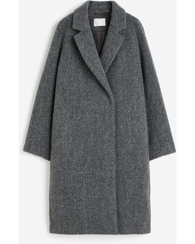 H&M Zweireihiger Mantel - Grau