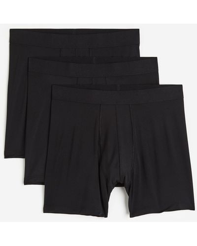 H&M Lot de 3 boxers de sport en textile DryMove - Noir