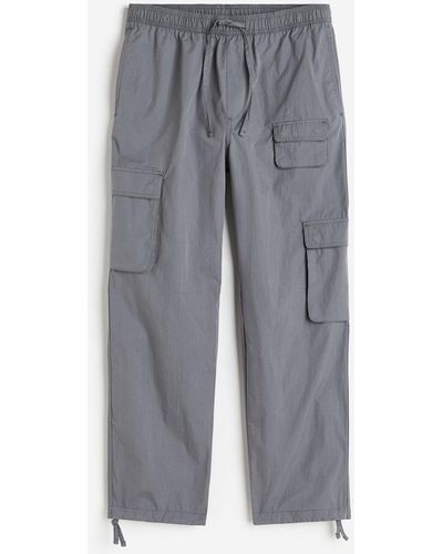 H&M Cargohose in Relaxed Fit - Grau