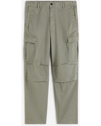 H&M Pantalon cargo Regular Fit - Vert
