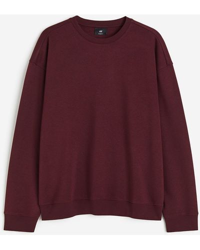 H&M Sweat Loose Fit - Rouge