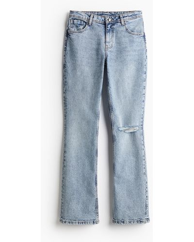H&M Bootcut Regular Jeans - Blau