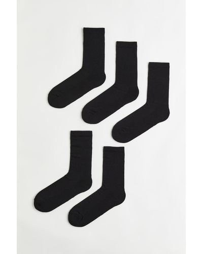 H&M Lot de 5 paires de chaussettes THERMOLITE - Noir