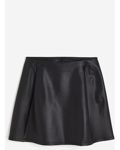 H&M Jupe trapèze plissée - Noir