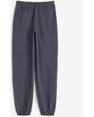 H&M Pantalon jogger en coton mélangé - Bleu