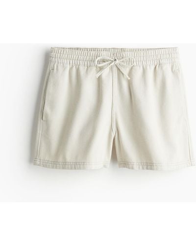 H&M Pull-on-Jeansshorts - Weiß