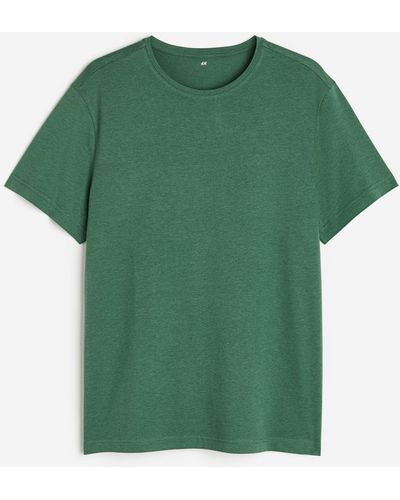 H&M T-shirt Regular Fit - Vert